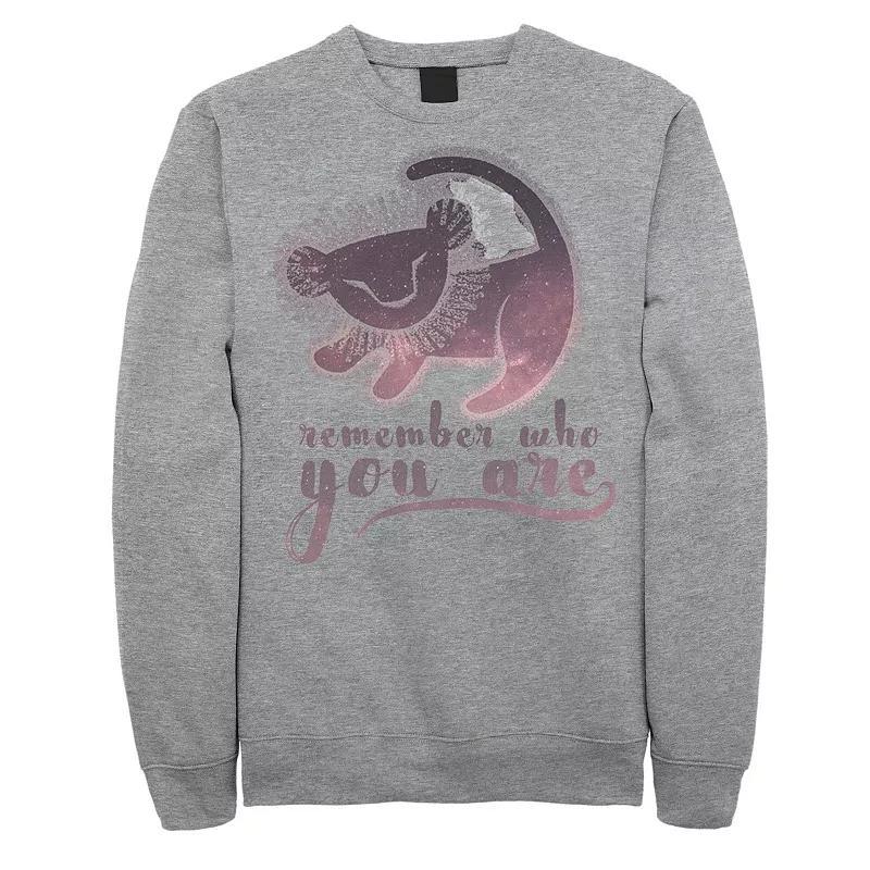 Men's Star Wars The Mandalorian The Child aka Baby Yoda Portrait Graphic Fleece Pullover, Size: Medium, Athlc Hthr Product Image
