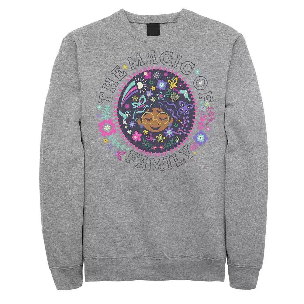 Disney's Encanto Mirabel Men's The Magic Of Family Circle Portrait Sweatshirt, Size: XL, Athletic Grey Product Image