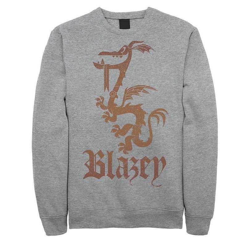 Disney / Pixar's Onward Men's Blazey Crest Sweatshirt, Size: Small, Athletic Grey Product Image