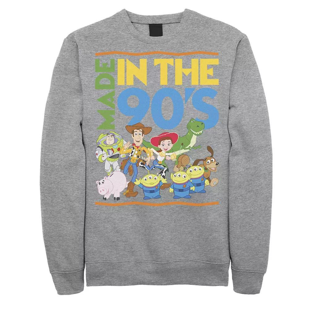 Disney / Pixar's Toy Story Men's Made in the 90's Sweatshirt, Size: XL, Athletic Grey Product Image