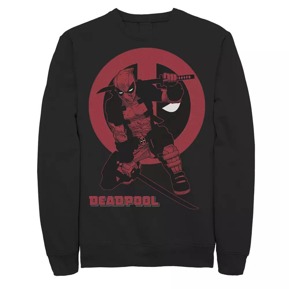 Men's DC Comics Batman Flying Bats Logo Sweatshirt, Size: Medium, Black Product Image