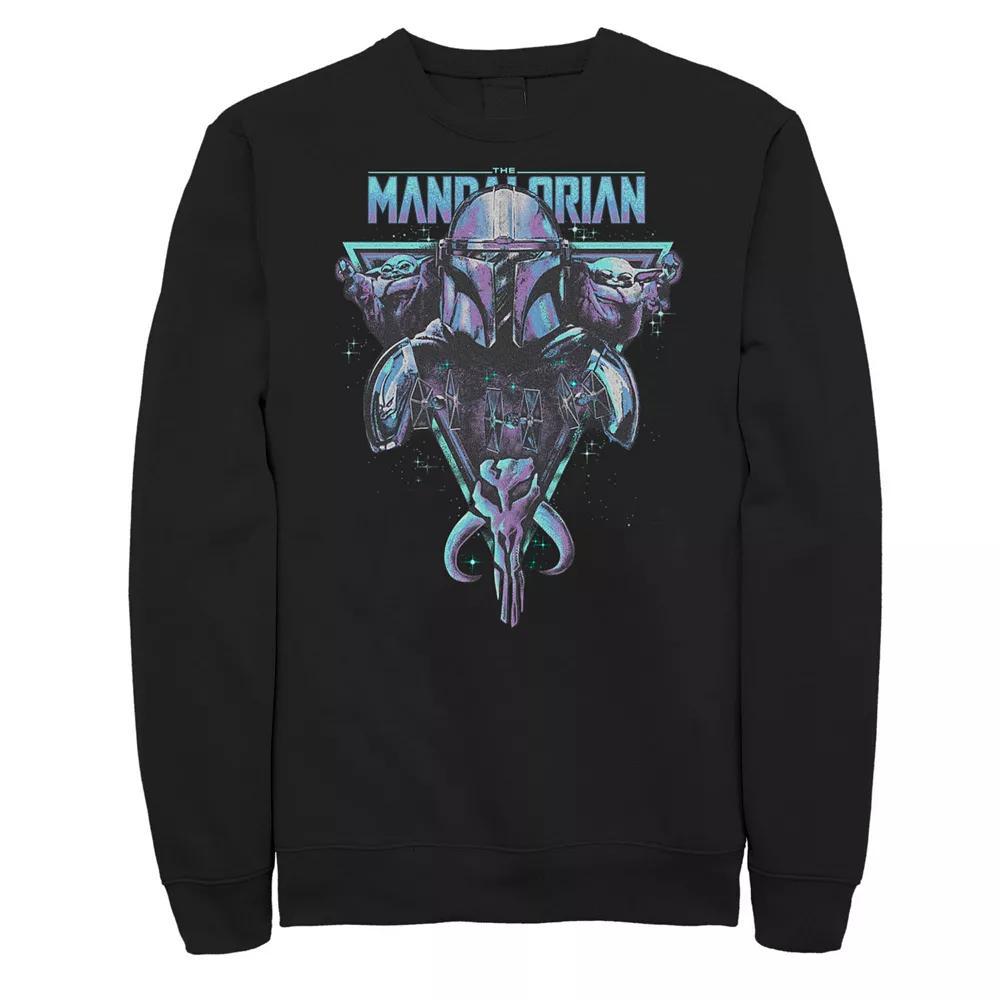 Big & Tall Star Wars The Mandalorian Mando Triangle Fleece Sweatshirt, Men's, Size: 4XL, Black Product Image