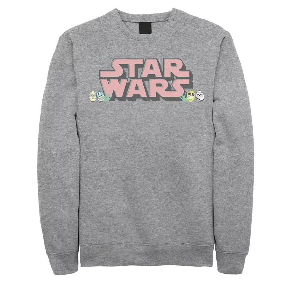 Mens DC Comics Plastic Man Text Logo Poster Sweatshirt Grey Heather Product Image
