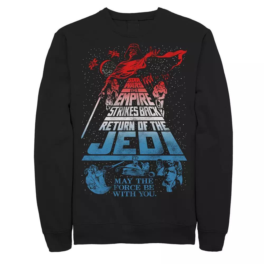 Mens Harry Potter Chamber Of Secrets Harry Ron Hermione Poster Fleece Graphic Pullover Product Image