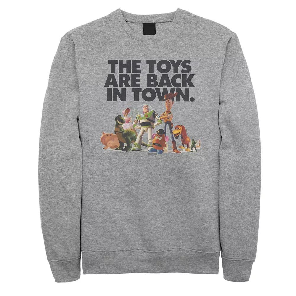 Disney / Pixar's Toy Story Men's Back In Town Sweatshirt, Size: 3XL, Athletic Grey Product Image