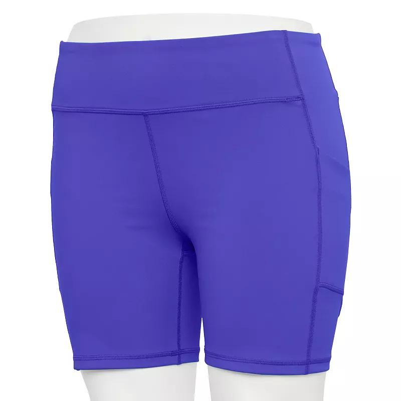 Plus Size Tek Gear® Adaptive Ultrastretch Bike Shorts, Women's, Size: 1XL, Dark Blue Teal Product Image