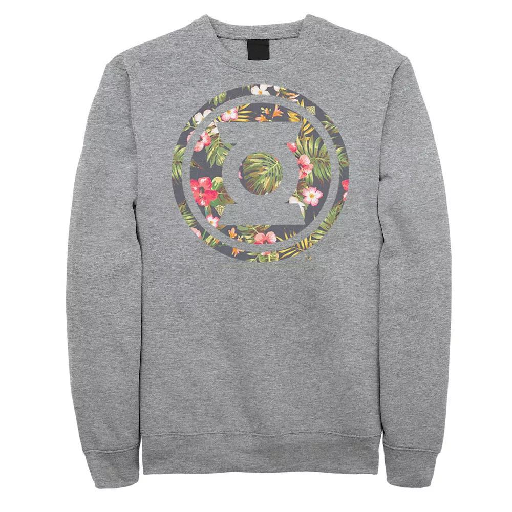Men's DC Comics Justice League Of America Text Poster Logo Sweatshirt, Size: XXL, Athletic Grey Product Image