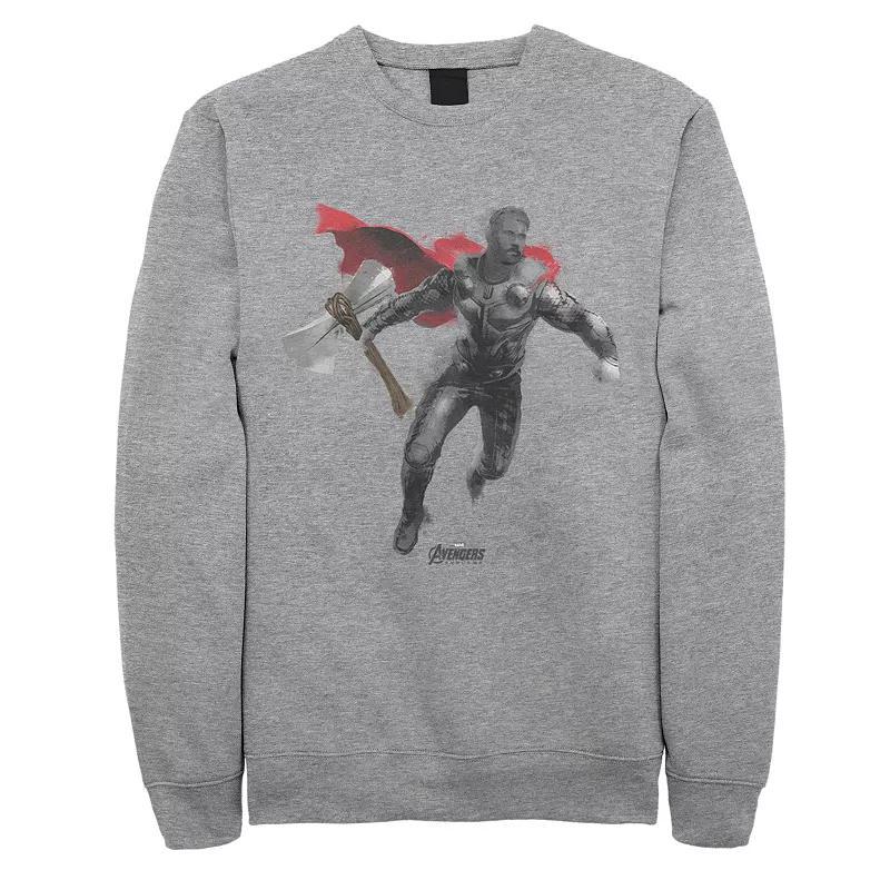 Men's Avengers Endgame Thor Pullover, Size: 3XL, Athletic Grey Product Image