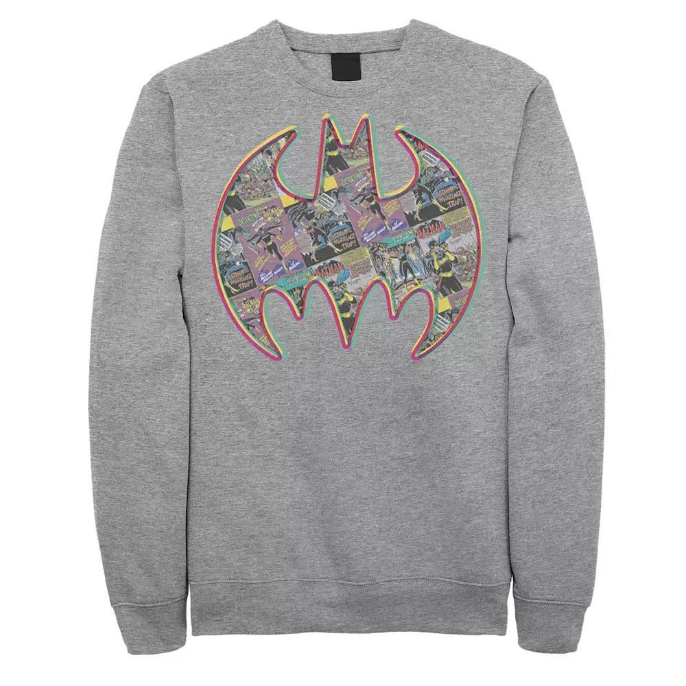 Men's Jurassic Park Neon Sign Fossil Logo Sweatshirt, Size: Small, Black Product Image
