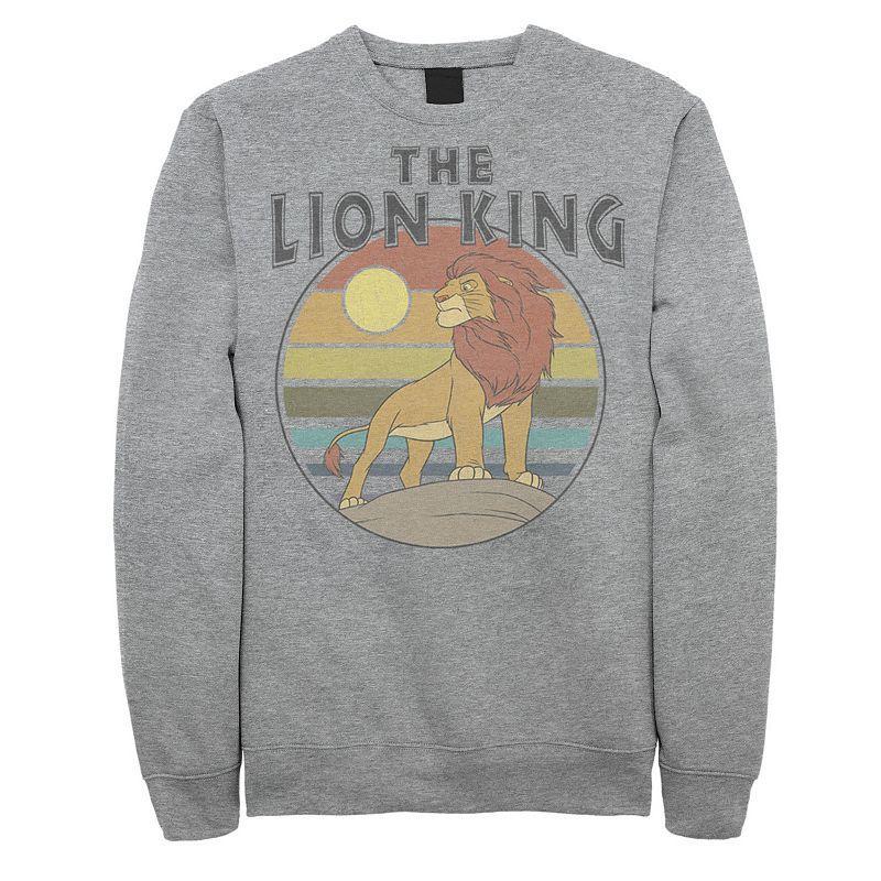 Disney's Lion King Simba Men's Sunset Sweatshirt, Size: XL, Athletic Grey Product Image