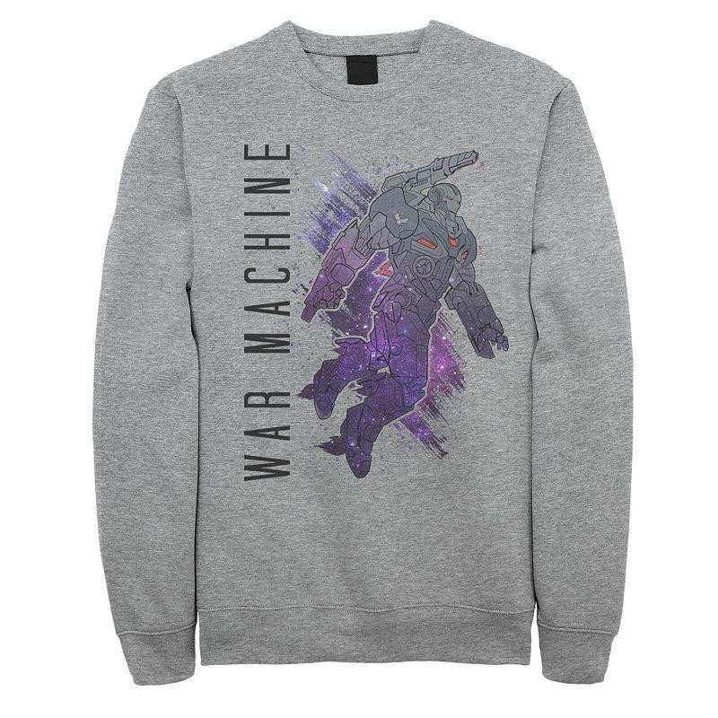 Men's Marvel Avengers War Machine Galaxy Painted Fleece, Size: XXL, Athletic Grey Product Image