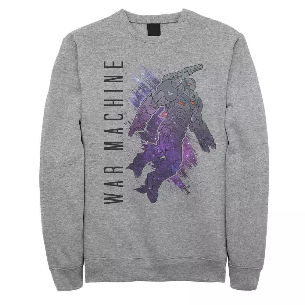 Men's Marvel Avengers War Machine Galaxy Painted Fleece, Size: XXL, Athletic Grey Product Image