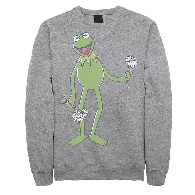 Disney's The Muppets Kermit The Frog Men's Portrait Sweatshirt, Size: Large, Black Product Image