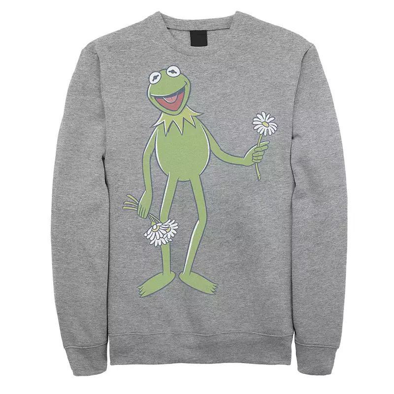 Disney's The Muppets Kermit The Frog Men's Portrait Sweatshirt, Size: Large, Black Product Image