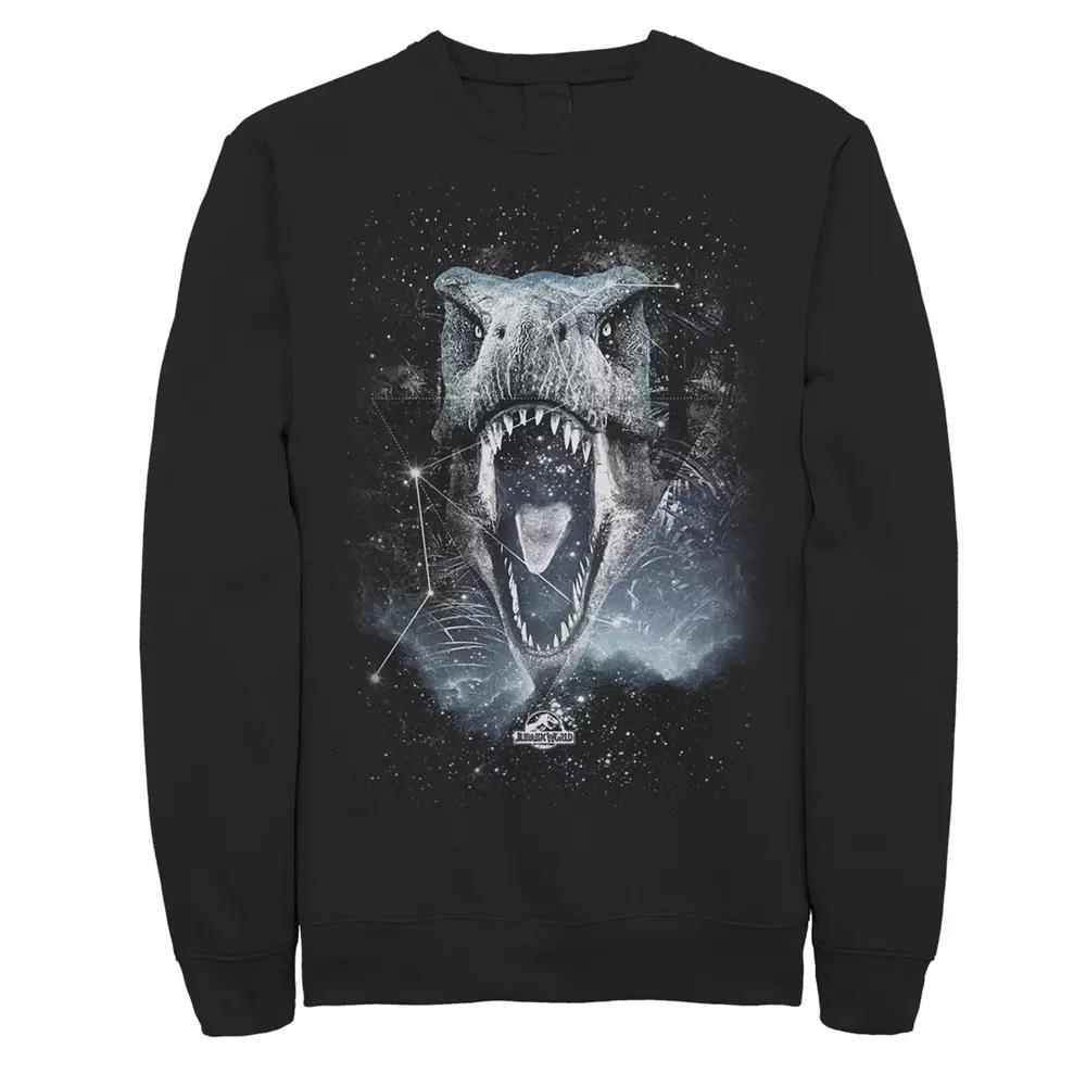 Men's Jurassic World T-Rex Roaring Constellation Sweatshirt, Size: XL, Black Product Image