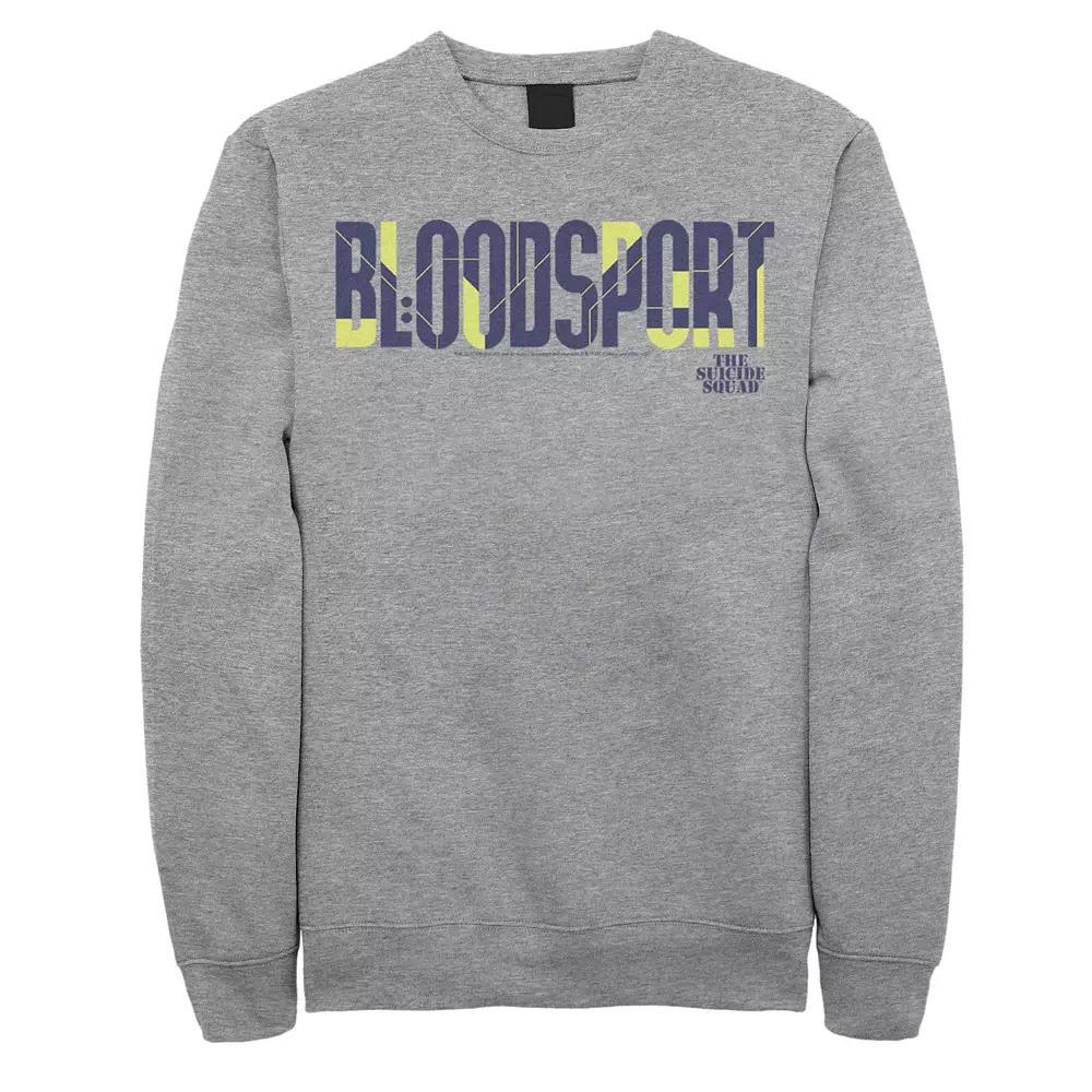 Men's The Suicide Squad Tall Bloodsport Logo Sweatshirt, Size: XXL, Athletic Grey Product Image
