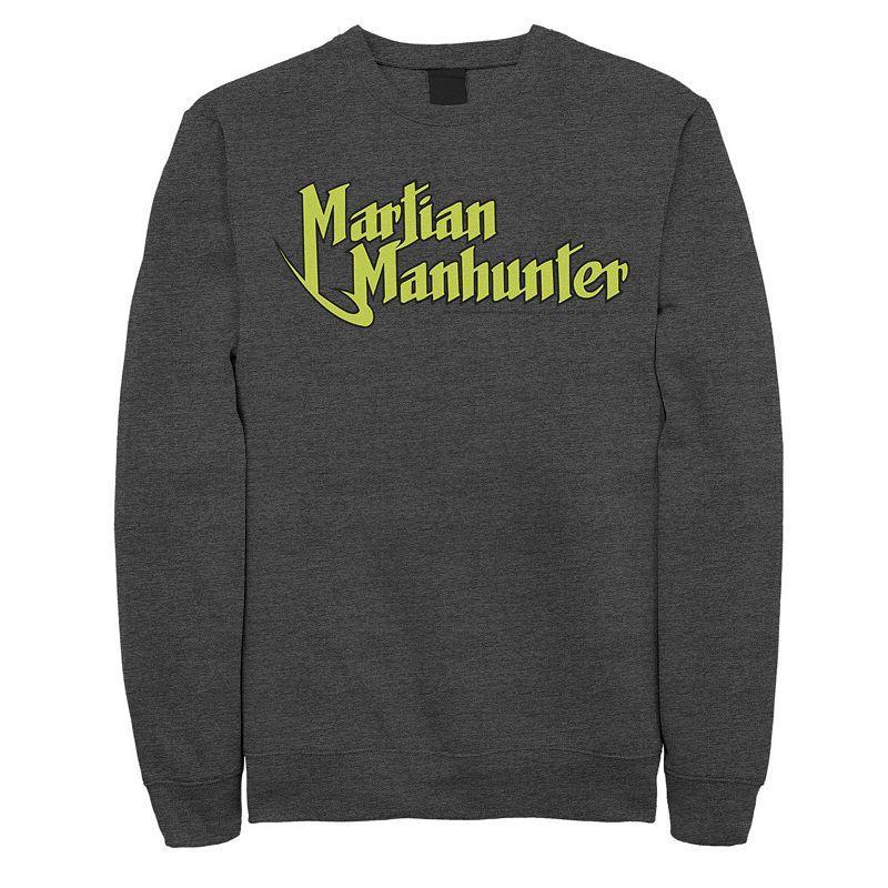 Men's DC Comics Martian Manhunter Logo Sweatshirt, Size: XL, Grey Heather Product Image