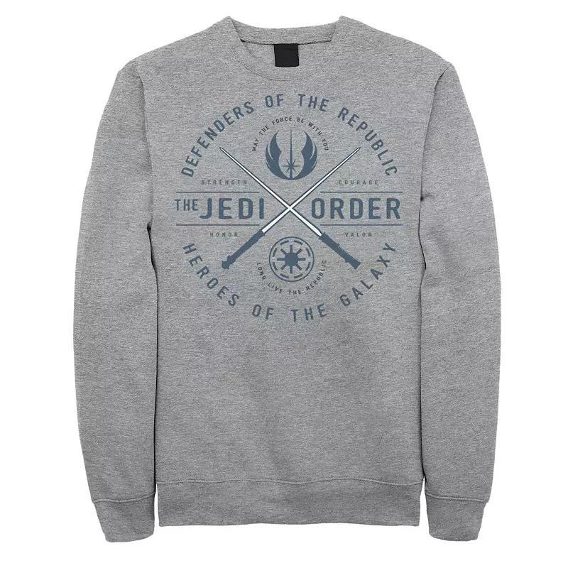 Men's Star Wars Storm Trooper Group Line Up Sweatshirt, Size: Large, Athletic Grey Product Image