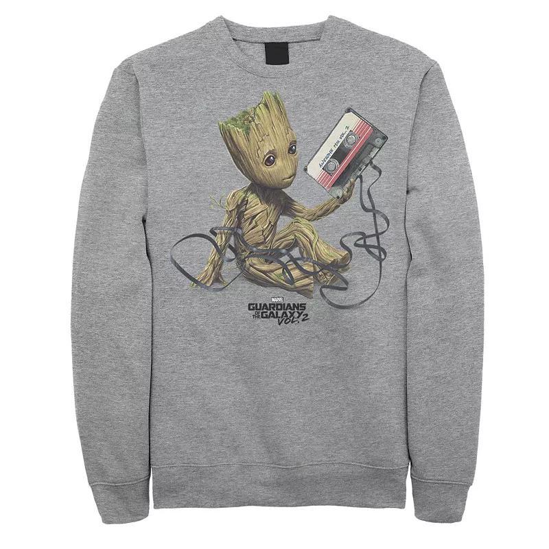 Mens Disney Pixar Cars Iconic DINOCO Gas Station Logo Pullover Fleece Athletic Grey Product Image
