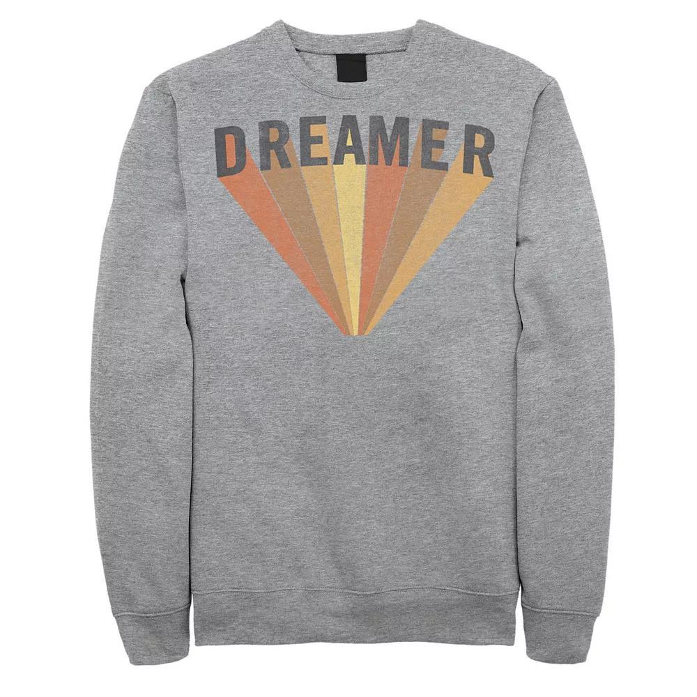 Men's Fifth Sun "Dreamer" Rainbow Burst Sweatshirt, Size: XL, Athletic Grey Product Image