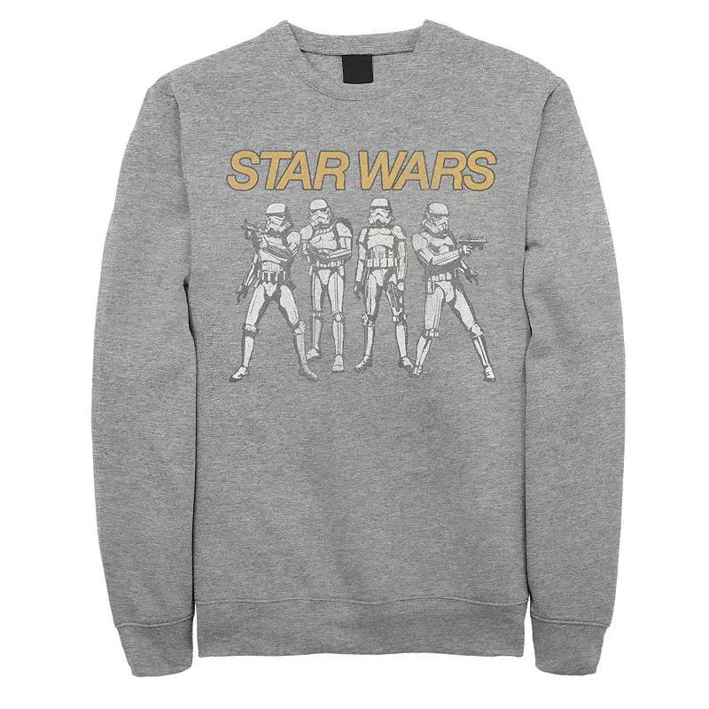 Men's Star Wars Storm Trooper Group Line Up Sweatshirt, Size: Large, Athletic Grey Product Image