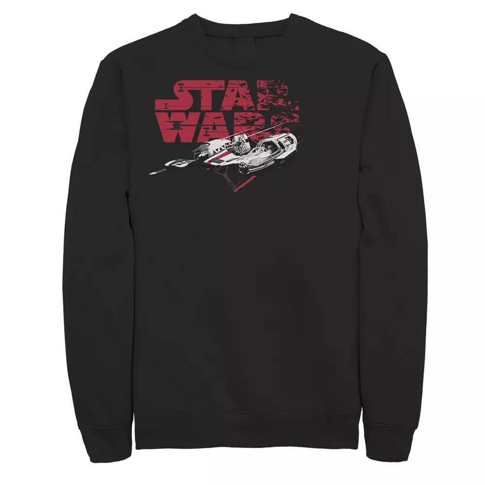 Men's Star Wars Last Jedi Skimmer Logo Sweatshirt, Size: XL, Black Product Image