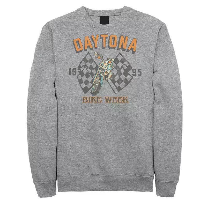 Big & Tall Daytona Bike Week Checkered Flags 1995 Graphic Fleece, Men's, Size: 3XL Tall, Athletic Grey Product Image