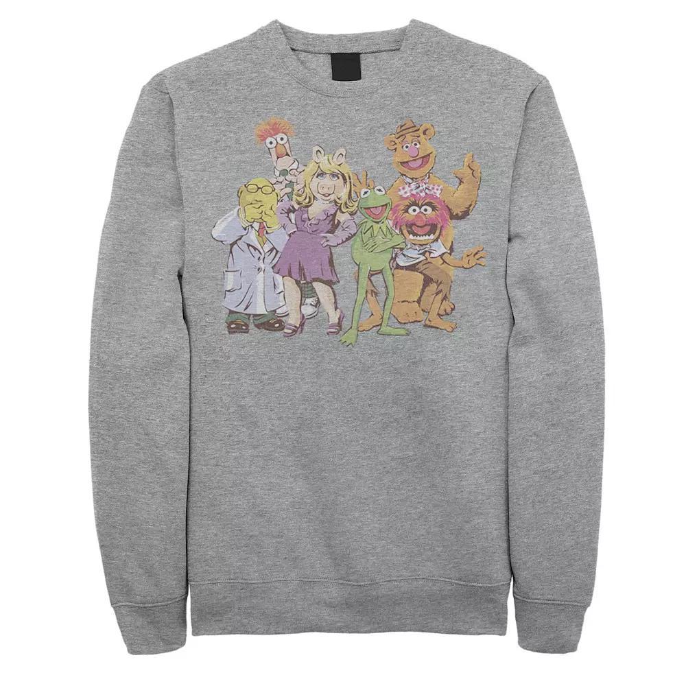 Disney's Muppets Men's Illustrated Fleece Sweatshirt, Size: Small, Athletic Grey Product Image