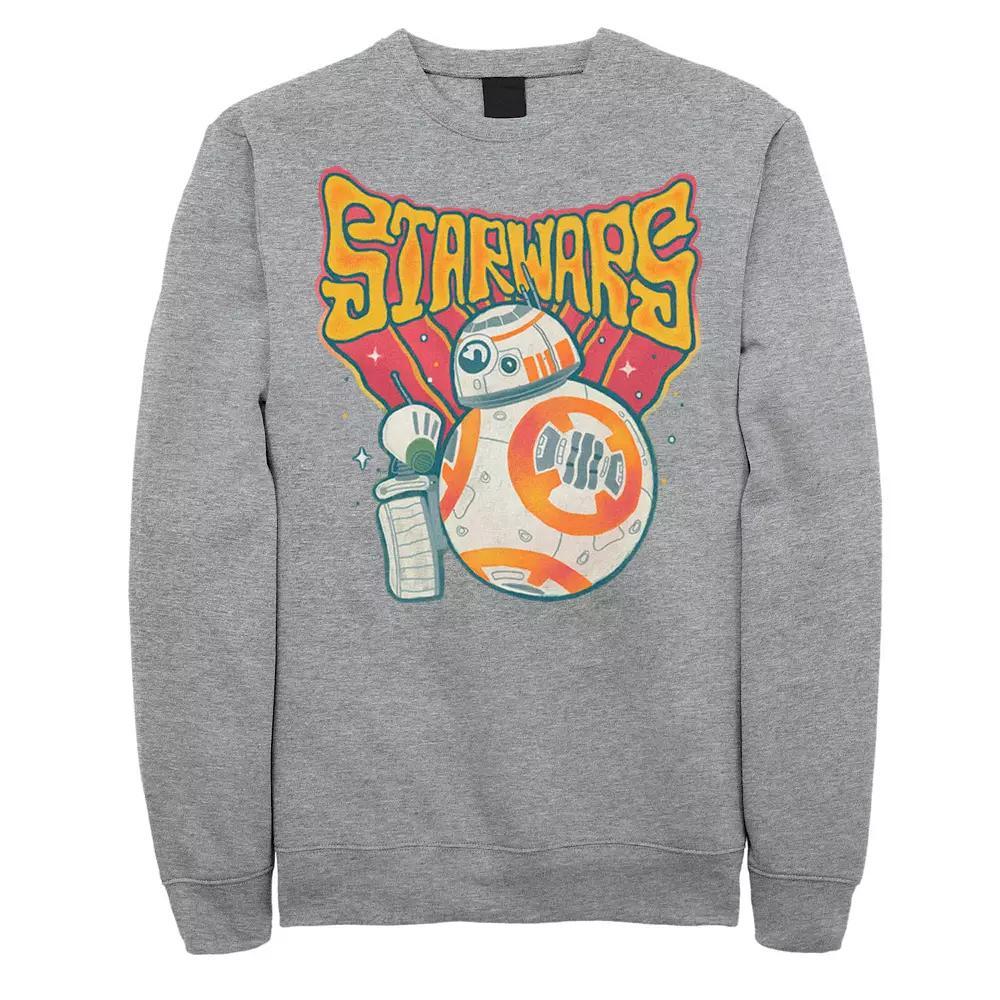 Men's Star Wars The Rise of Skywalker Droid Duo Sweatshirt, Size: Medium, Athletic Grey Product Image
