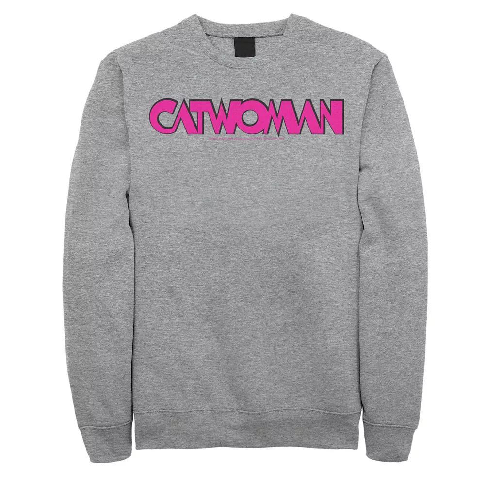 Men's DC Comics Catwoman Sweatshirt, Size: XXL, Athletic Grey Product Image