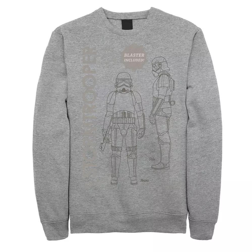 Men's Star Wars The Mandalorian Stormtrooper Sweatshirt, Size: XL, Athletic Grey Product Image