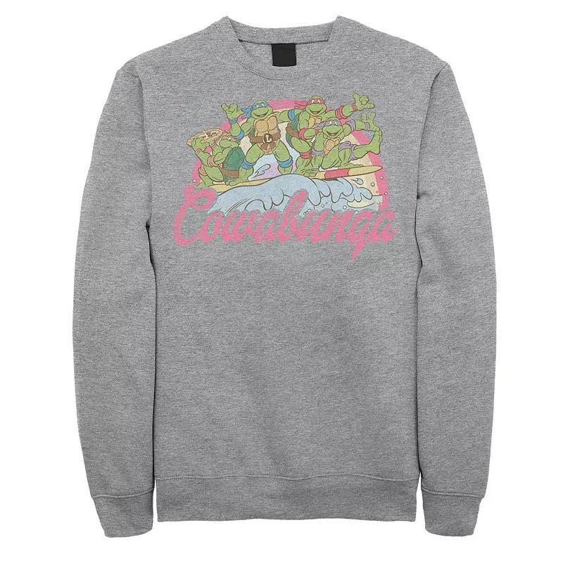 Men's Mtv Checkered Logo Sweatshirt, Size: Large, Athletic Grey Product Image