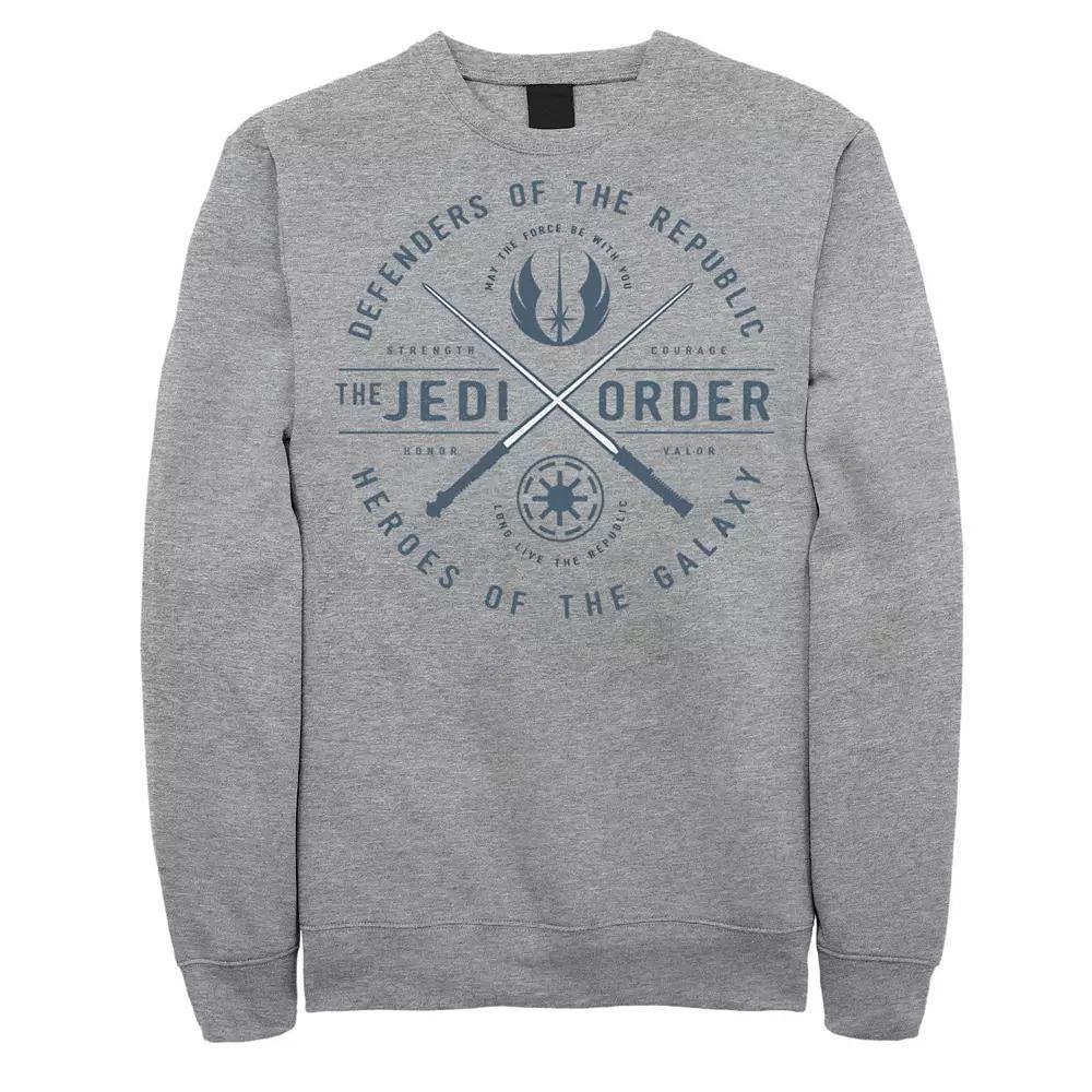 Men's Star Wars Storm Trooper Group Line Up Sweatshirt, Size: Large, Athletic Grey Product Image