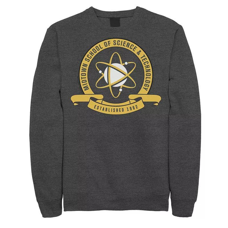 Mens Jurassic Park Japanese Classic Logo Graphic Fleece Pullover Grey Heather Product Image