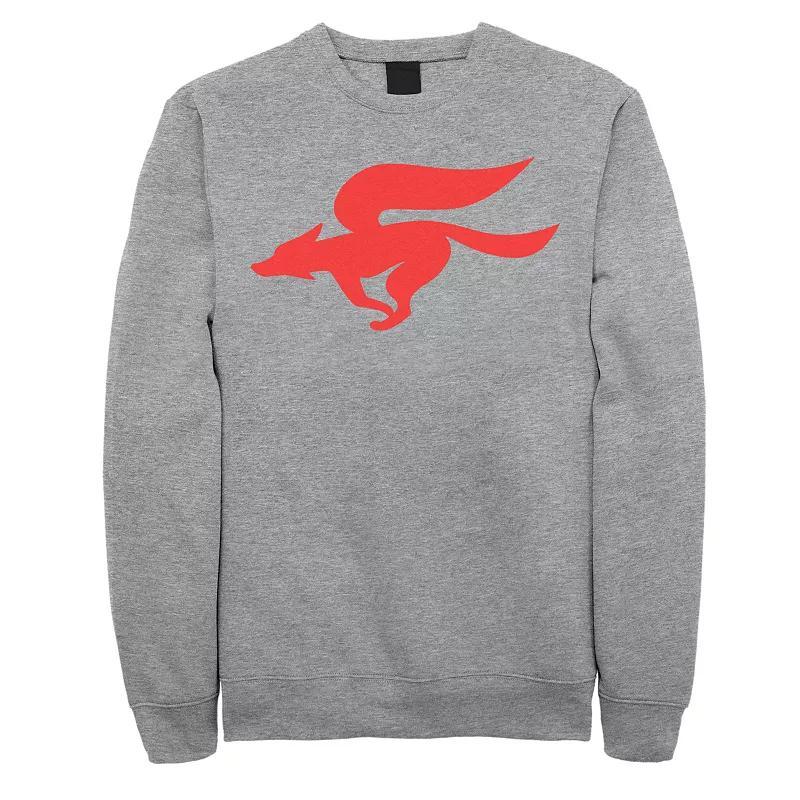 Men's E.T. Pink Heart Grid E.T. Peaking Sweatshirt, Size: Medium, Athletic Grey Product Image