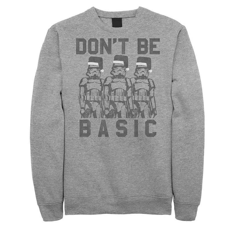 Juniors' Star Wars "Don't Be Basic" Christmas Group Shot Fleece, Girl's, Size: XXL, Athletic Grey Product Image