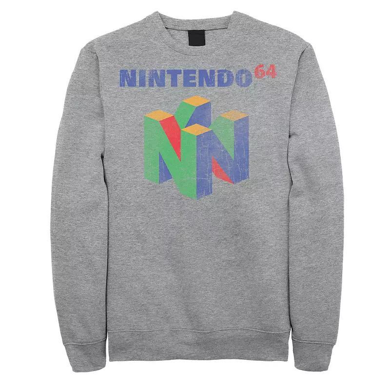 Mens Spongebob Living The Dream Americana Portrait Fleece Athletic Grey Product Image