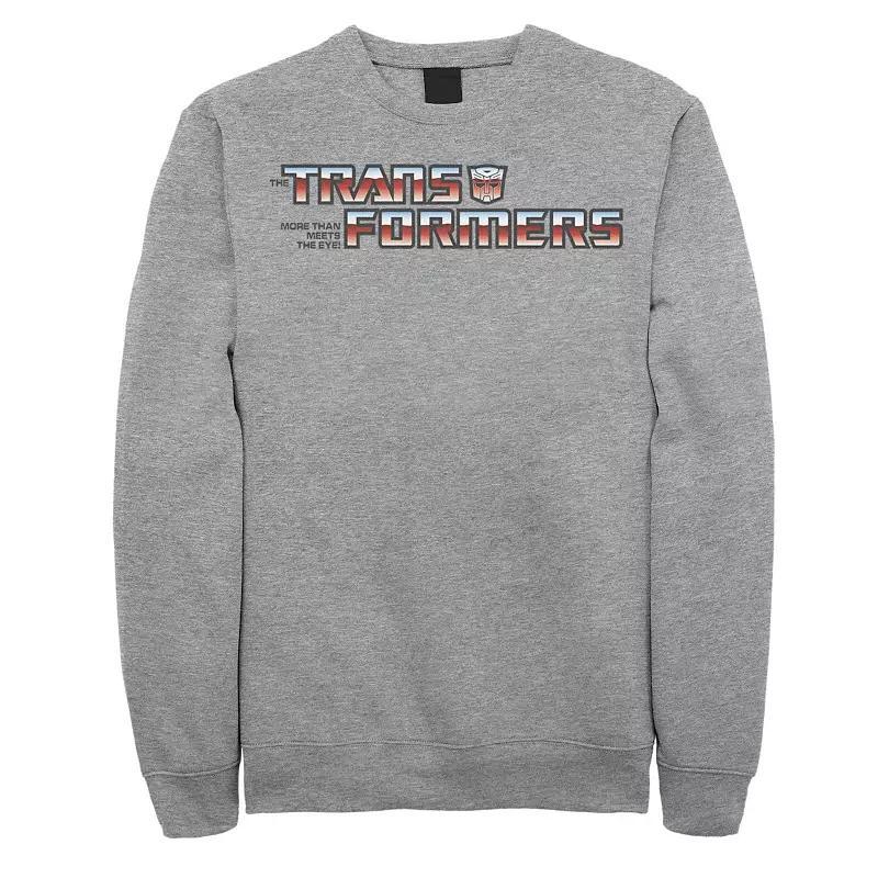 Men's Transformers Autobots Logo Title Graphic Fleece, Size: 5XL, Athletic Grey Product Image