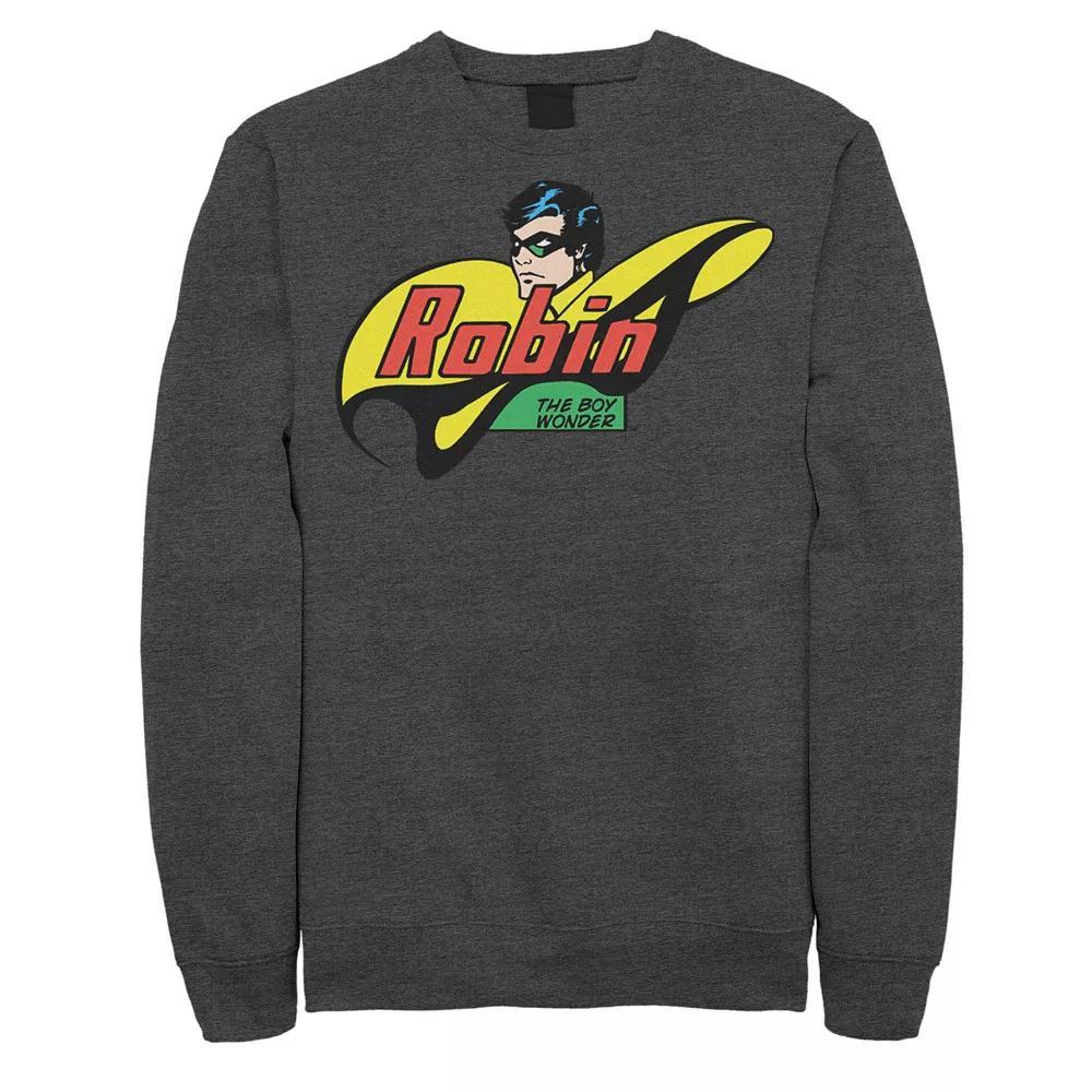 Men's DC Comics Robin The Boy Wonder Comic Sweatshirt, Size: Medium, Grey Heather Product Image