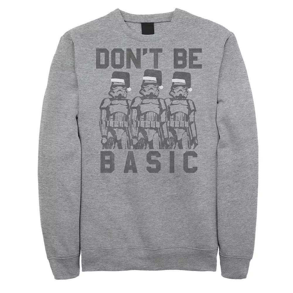 Men's Star Wars Storm Trooper Group Line Up Sweatshirt, Size: Large, Athletic Grey Product Image