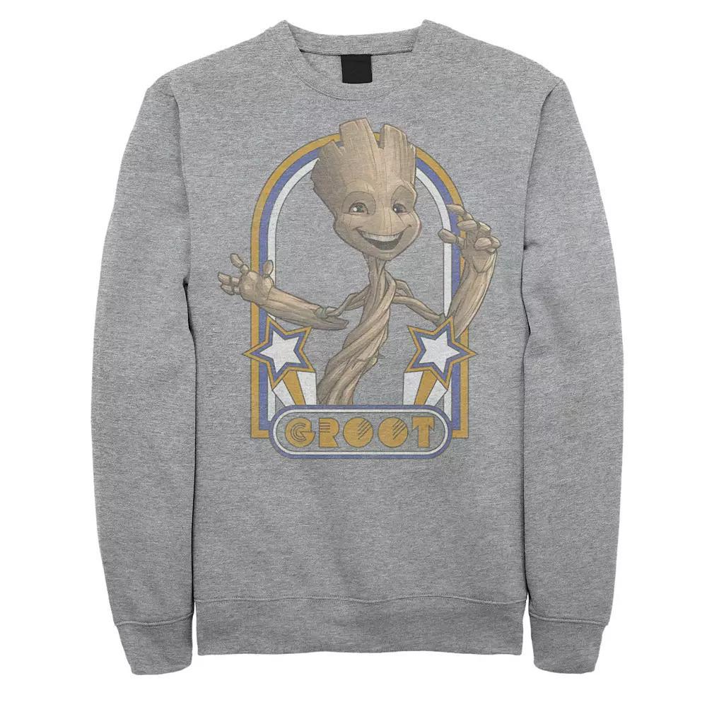 Men's Marvel Guardians of the Galaxy "I AM GROOT" Sweatshirt, Size: XL, Athletic Grey Product Image