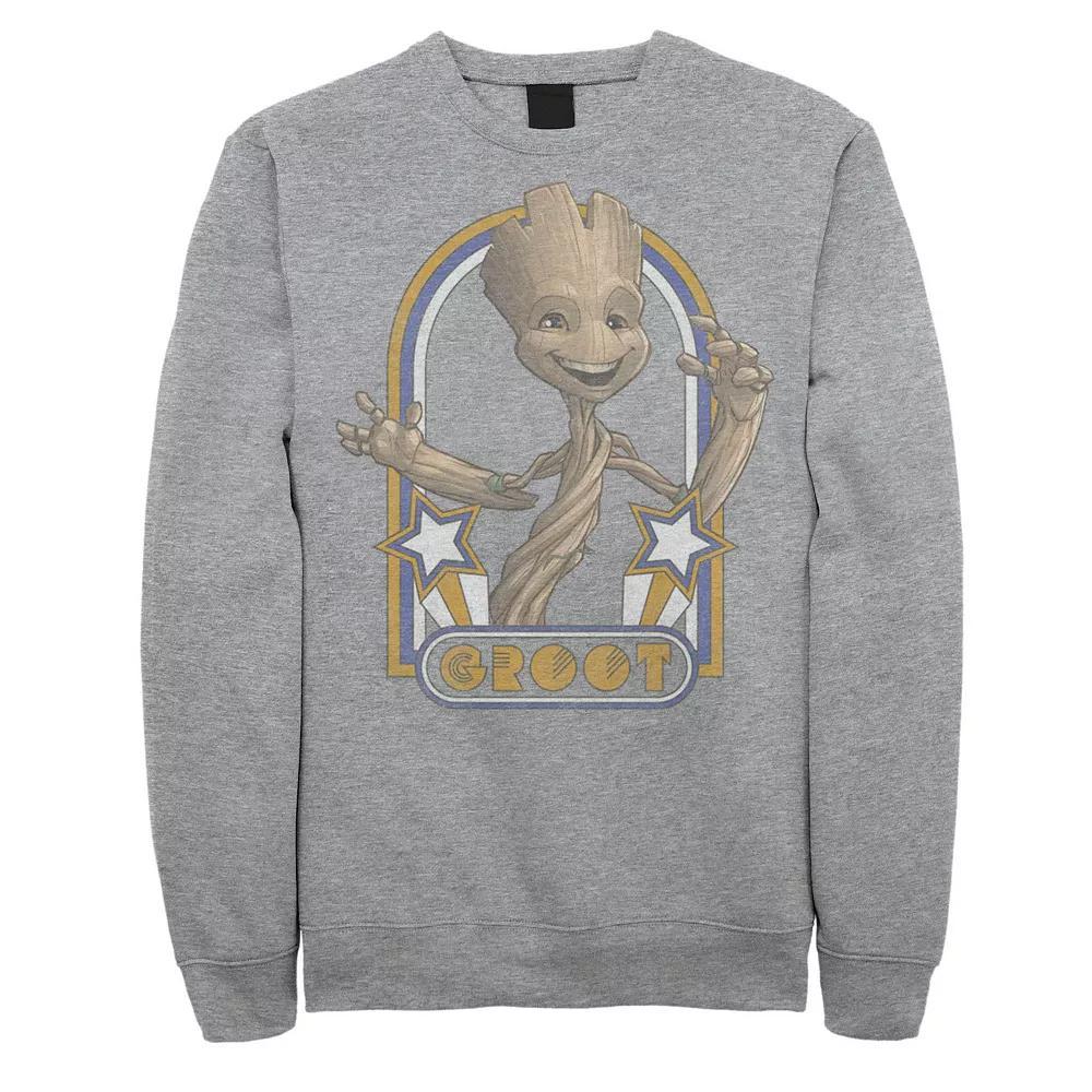 Men's Mtv Checkered Logo Sweatshirt, Size: Large, Athletic Grey Product Image