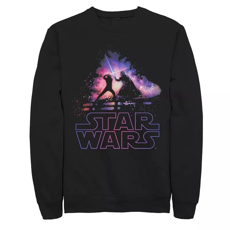 Men's Star Wars Luke Vs. Darth Vader Ugly Christmas Fleece, Size: XXL, Blue Product Image