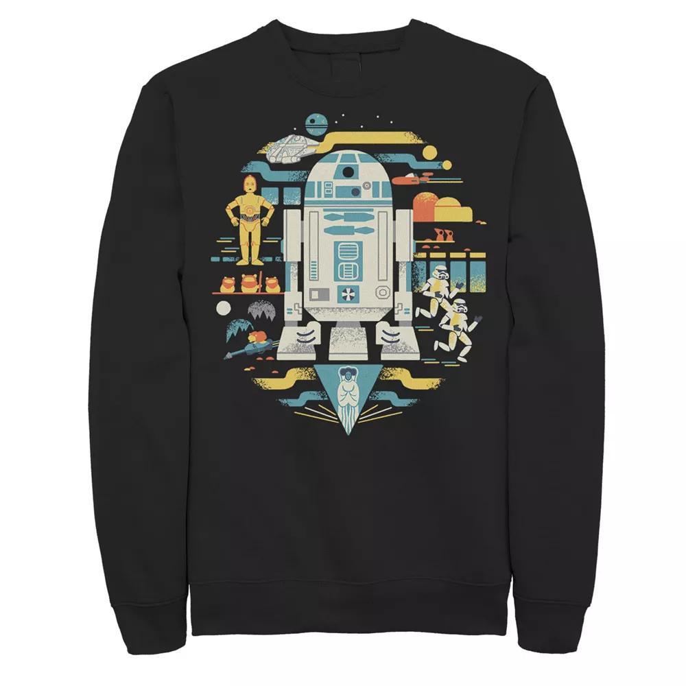 Men's NASA Shuttle Launch Orbit Circle Patch Sweatshirt, Size: 3XL, Black Product Image