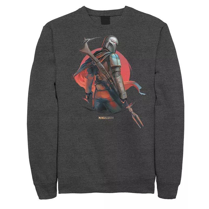 Men's The Mandalorian Dusty Sunset Sweatshirt, Size: XXL, Grey Heather Product Image