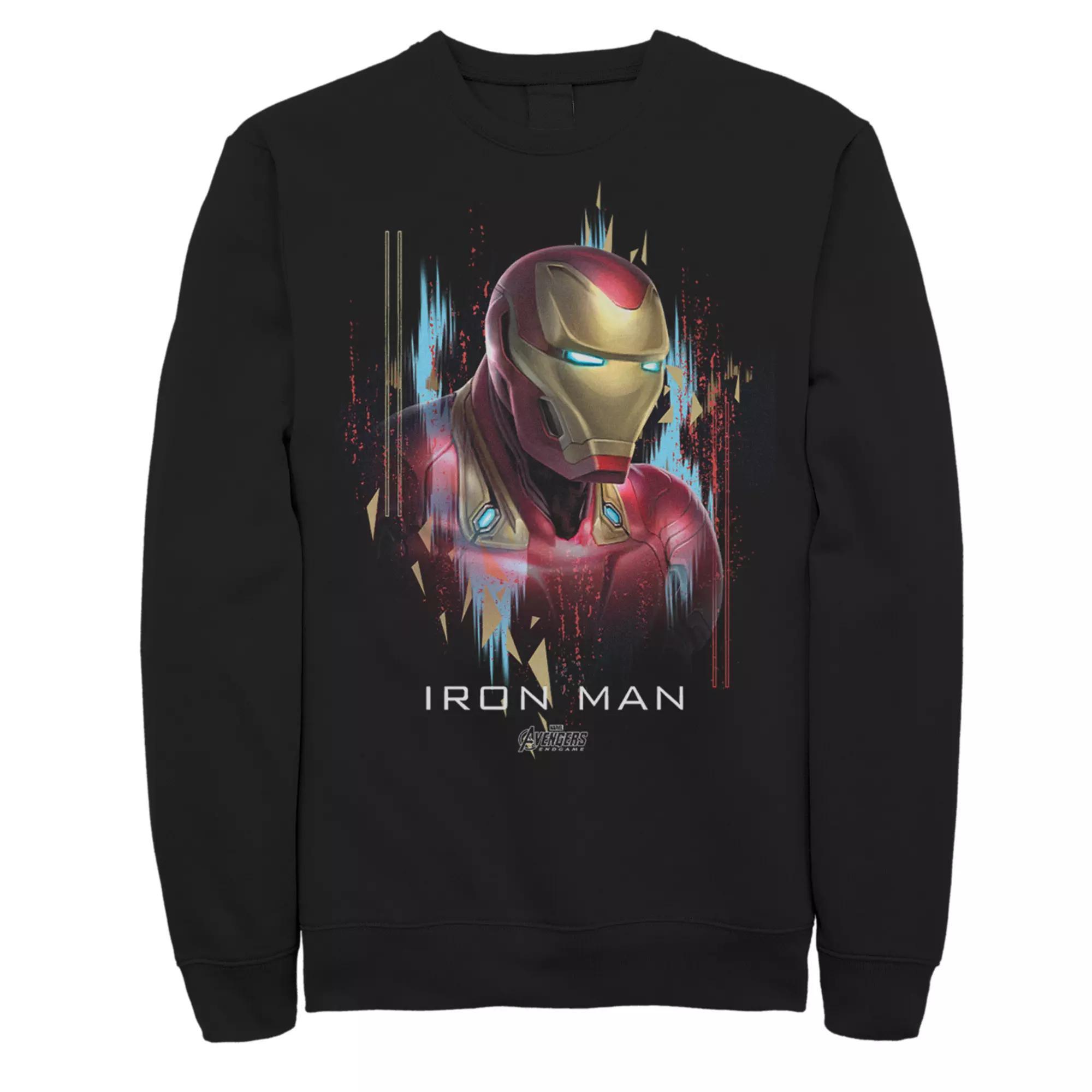 Mens Marvel Avengers Endgame Iron Man Portrait Sweatshirt Product Image