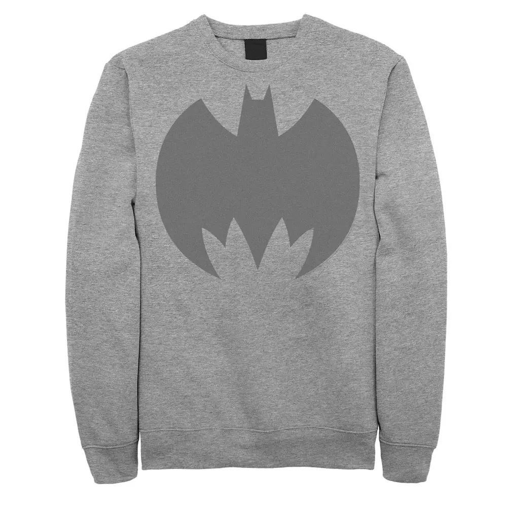 Men's DC Comics Batman Large Chest Logo Sweatshirt, Size: XXL, Athletic Grey Product Image