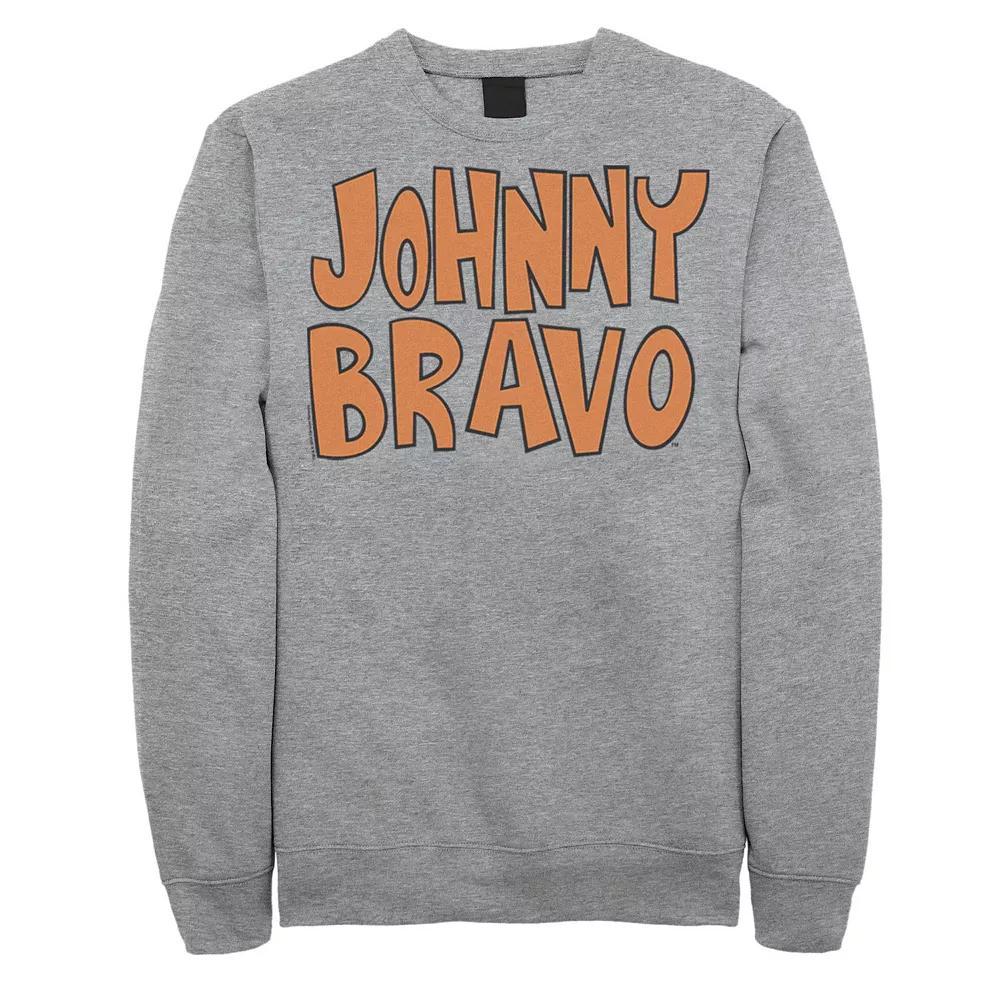 Mens Cartoon Network Johnny Bravo Logo Sweatshirt Grey Heather Product Image