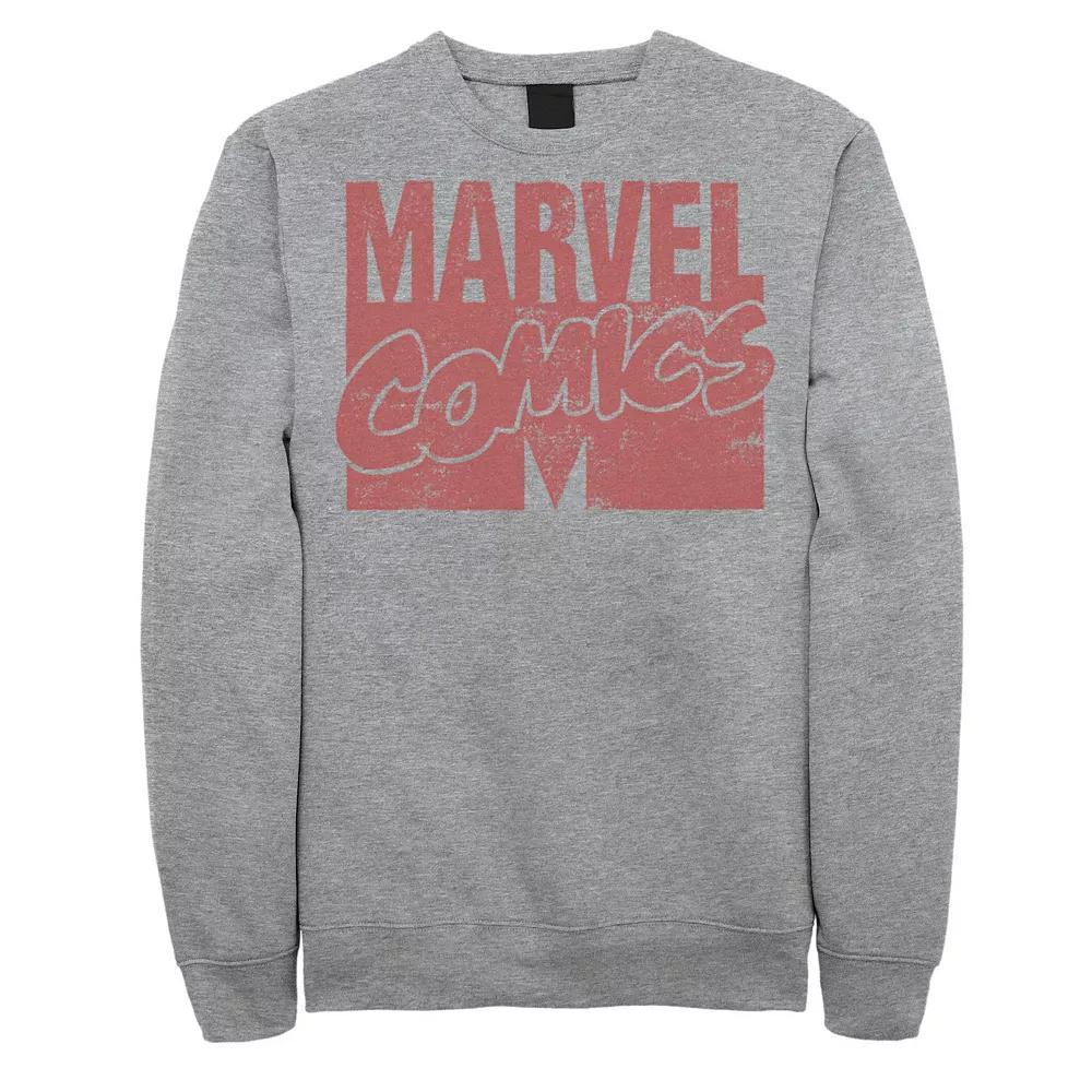 Mens Marvel Comics M Logo Sweatshirt Athletic Grey Product Image
