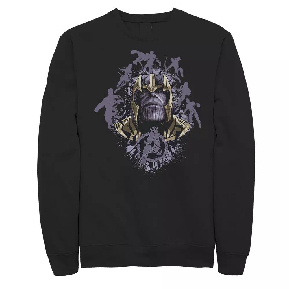 Men's Marvel Avengers Endgame Tonal Team Group Shot Portrait Sweatshirt, Size: XL, Black Product Image